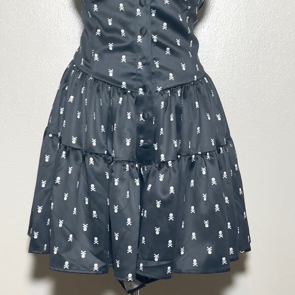 Betsey Johnson Katey Romper Black and Skulls - Picture 5 of 9